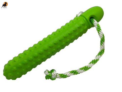 EVA Bumper Wasserdummy 27x4cm, genoppt, am Wurfseil, neongrün