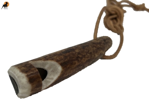 Hirschhorn Einzelton-Pfeife ca. 7-10cm, mit Einzelton