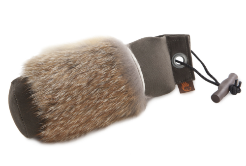 Firedog Standard Dummy 500g khaki, mit Fuchsfellring