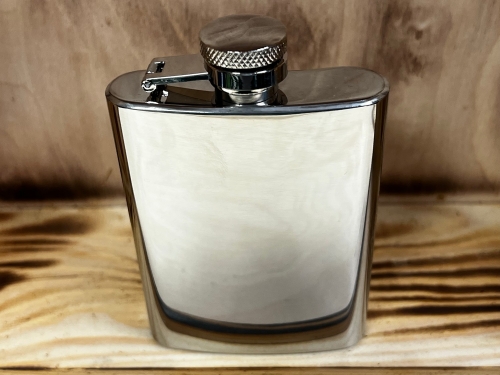 Flachmann 4oz (110ml), Edelstahl poliert