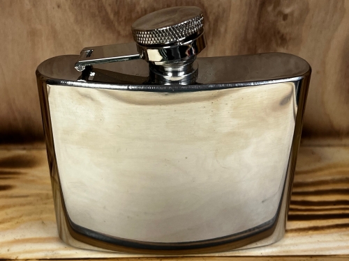 Flachmann 5oz (140ml), Edelstahl poliert