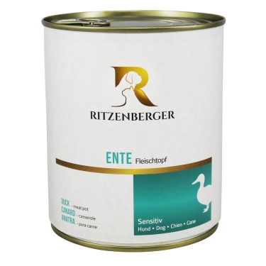 Ritzenberger Dosenmenue Sensitive 800g, Ente Fleischtopf
