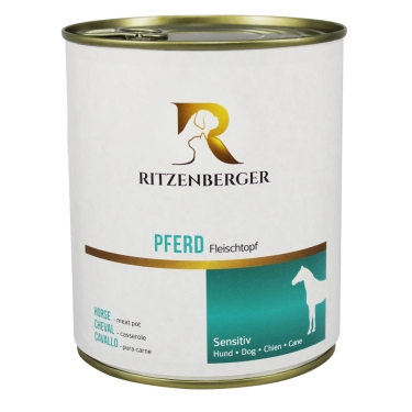 Ritzenberger Dosenmenue Sensitive 800g, Pferd Fleischtopf