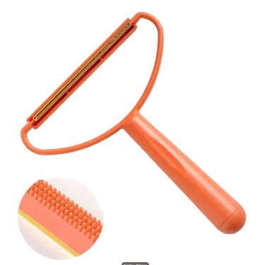 Tierhaar/Fusselentferner Basic, mit PVC-Griff, Orange