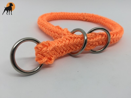 G1 Tauwerk Halsband Basic 15mm mit Zugstop, rund geflochten, Lachs