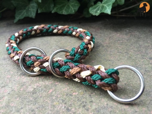 G1 Tauwerk Halsband Basic 15mm mit Zugstop, rund geflochten, Nature