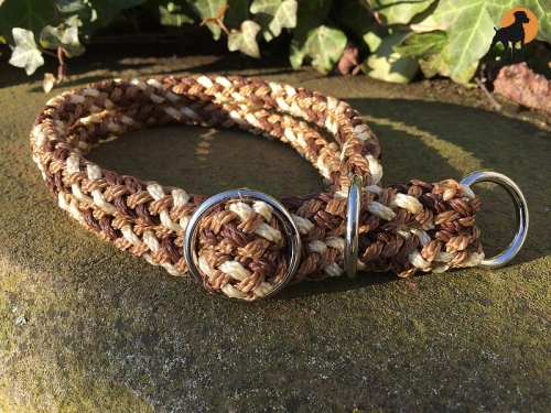 G1 Tauwerk Halsband Duo, 2 x 9mm, Cappuccino
