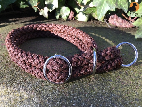 G1 Tauwerk Halsband Duo, 2 x 9mm, Mocca