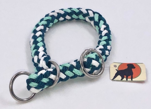 G1 Tauwerk Halsband Sport 15mm mit Zugstop, rund geflochten, Peppermint