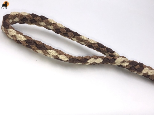 Tauwerk Agility & Retrieverleine G2 Classic 150cm, rund geflochten, Cappuccino