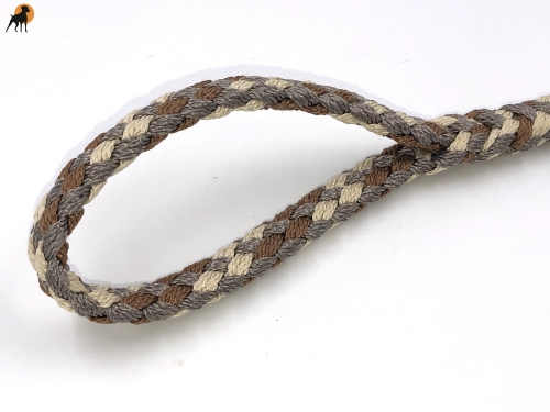 Tauwerk Agility & Retrieverleine G2 Classic 150cm, rund geflochten, Desert