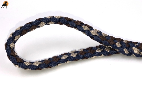 Tauwerk Agility & Retrieverleine G2 Classic 150cm, rund geflochten, Marbel Blue