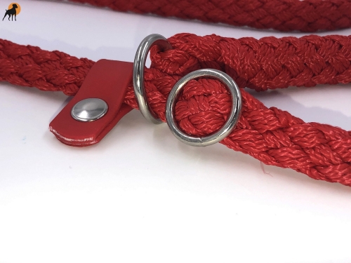 Tauwerk Agility & Retrieverleine G2 Classic 150cm, rund geflochten, Rot