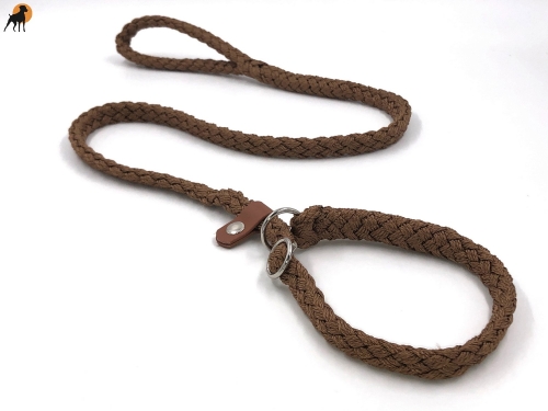 Tauwerk Agility & Retrieverleine G2 Classic 150cm, rund geflochten, Sandrot