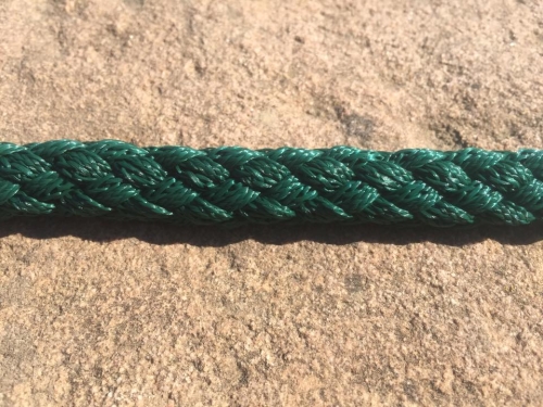 Tauwerk Doppelführleine G2, handgeflochten, 3-fach verstellbar, 12mm x 230cm, Tanne