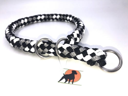 G2 Tauwerk Halsband Basic, rund geflochten, mit Zugstop, Greyhound
