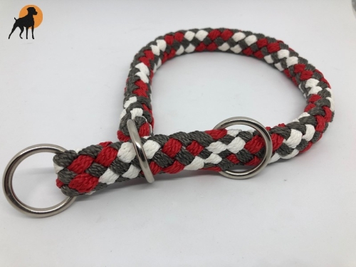 G2 Tauwerk Halsband Basic, rund geflochten, mit Zugstop, Indigo