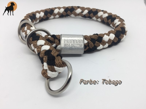 G2 Tauwerk Halsband Basic Plus, rund geflochten, mit Zugstop, inkl. Gravur
