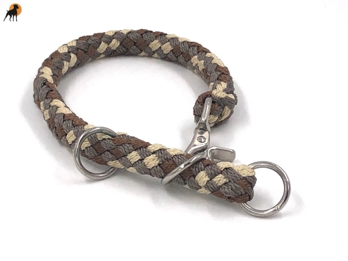 Tauwerk Halsband G2 Snap 12mm, mit Schnellverschluß, Beschläge vernickelt