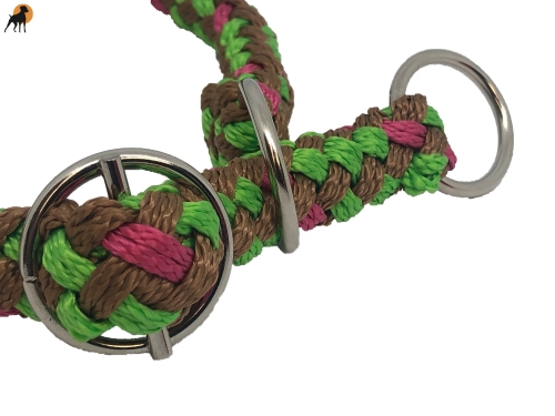 G2 Tauwerk Halsband Sport 20mm, rund geflochten, stufenlos verstellbar, Beschläge vernickelt