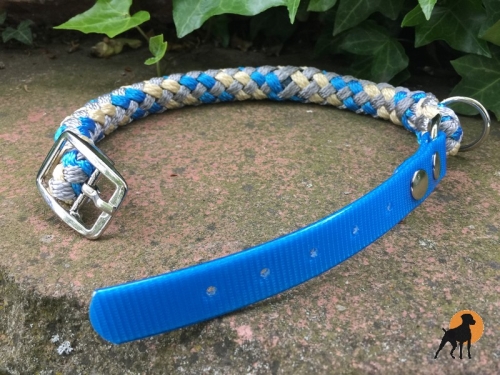 G2 Tauwerk/Biothane Halsband Vario 20mm, verstellbar, Eisgrau