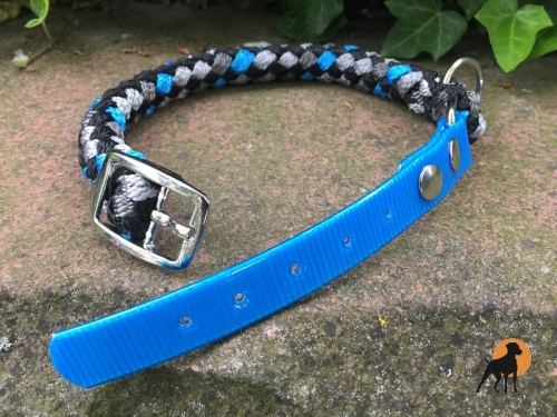 G2 Tauwerk/Biothane Halsband Vario 20mm, verstellbar, Moonshine