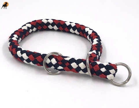 G2 Tauwerk Halsband Basic, rund geflochten, mit Zugstop, America