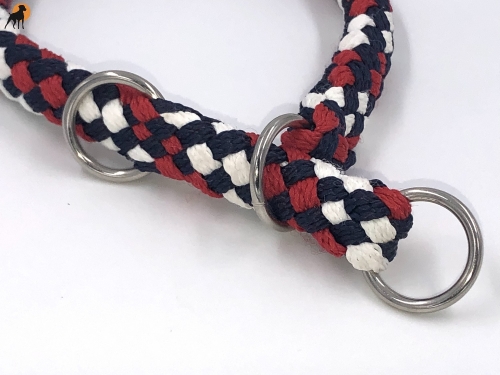 G2 Tauwerk Halsband Basic, rund geflochten, mit Zugstop, America