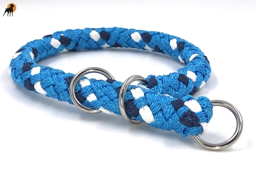 G2 Tauwerk Halsband Basic, rund geflochten, mit Zugstop, Atlantis