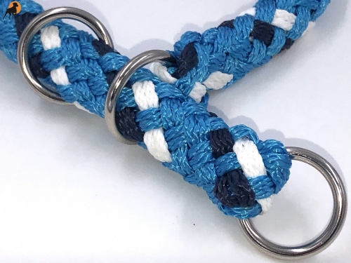 G2 Tauwerk Halsband Basic, rund geflochten, mit Zugstop, Atlantis