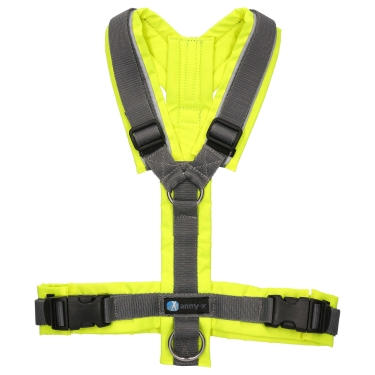 annyX Brustgeschirr Protect, leuchtgelb/grau