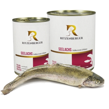 Ritzenberger Dosenmenue 800g, Seelachs mit Vollkornreis & Rüben