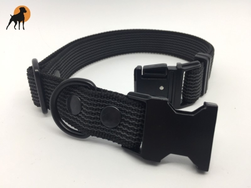 Halsband gummiert 25mm x 40-60cm, mit Metallverschluß, stufenlos verstellbar