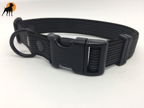 Halsband gummiert 25mm x 40-60cm, mit PVC-Verschluß, stufenlos verstellbar