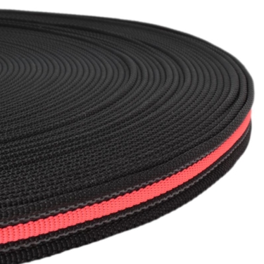 Gummiertes Gurtband NEON mit Anti-Rutsch-Auflage und Signalfarbener Innennaht, 20mm