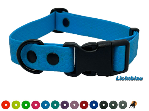 TPU Hexa Halsband FUN 25mm mit PVC-Verschluß, verstellbar