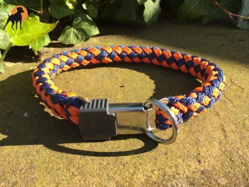 G2 Maßhalsband PRO mit ClicLock-Verschluß, Navy-Orange
