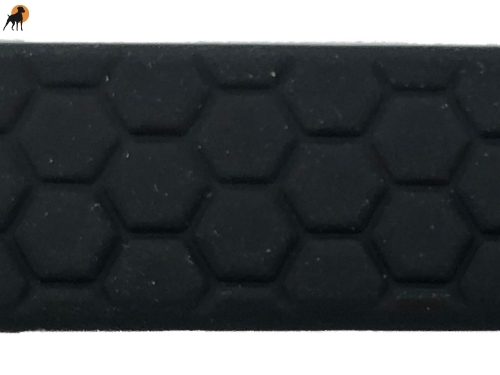 TPU Hexa Steigbügelhalter, Steigbügelaufhänger 12mm, mit Conwayschnalle VC, Schwarz