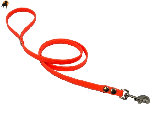HEXA Führleine 10mm gummiert, mit Handschlaufe (Länge und Haken wählbar)