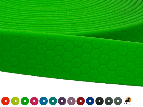 HEXA Führleine/Schleppleine 20mm gummiert (Länge und Haken wählbar)