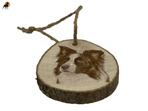 Holzanhänger/Baumschmuck Border Collie