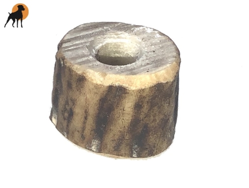 Hirschhorn Stopper 15mm für Hundeleinen oder Pfeifenbänder, Bohrung: 6mm