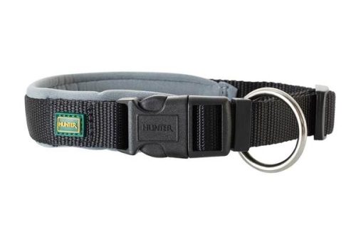 Hunter Halsung Neopren Vario Plus mit Zugentlastung, schwarz/grau
