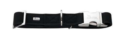 Hunter Halsung Softie Halsband Alu-Strong, Kunstleder schwarz