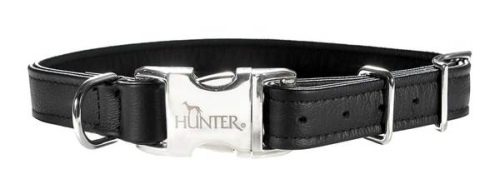 Hunter Halsung Toledo 25mm x 50-55cm, schwarz mit ALUMAX Alu Verschluß