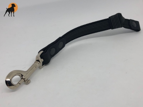 HWP Kurzführer, gummiert/Biothane 20mm x 40cm, ohne Handschlaufe