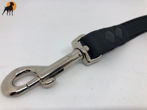 HWP Kurzführer, gummiert/Biothane 20mm x 40cm, ohne Handschlaufe