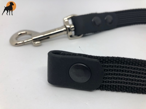 HWP Kurzführer, gummiert/Biothane 20mm x 40cm, ohne Handschlaufe