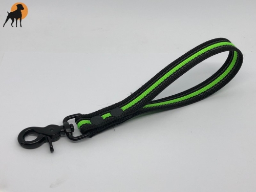 HWP Kurzführer Neon, gummiert 20mm x 25cm, mit Handschlaufe