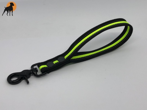 HWP Kurzführer Neon, gummiert 20mm x 25cm, mit Handschlaufe